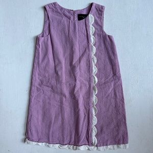 Victoria Beckham For Target Purple Scalloped Shift Dress